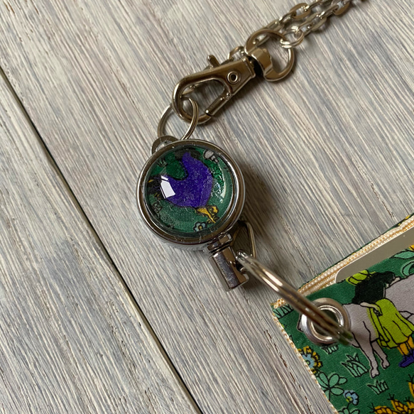 リールキーが便利なシンプルパスケース　(リバティ・Voysey ヴォイジー ) 5枚目の画像