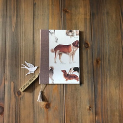 上質な紙で「こだわりの手帳カバー」 A6サイズ(ほぼ日手帳オリジナル）（Dog carnival) 1枚目の画像