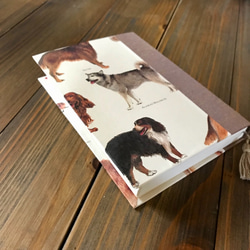 上質な紙で「こだわりの手帳カバー」 A6サイズ(ほぼ日手帳オリジナル）（Dog carnival) 4枚目の画像