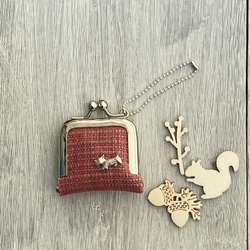 がま口チャーム・ミニジュエリーケース(テリア) 1枚目の画像