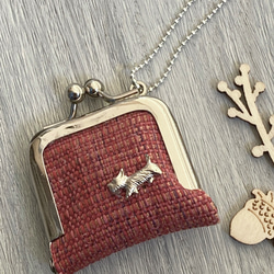 がま口チャーム・ミニジュエリーケース(テリア) 2枚目の画像