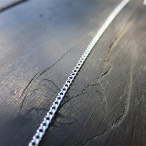 スマイルネックレス シルバー 50cm メンズ レディース