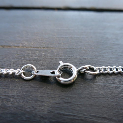 スマイルネックレス シルバー 50cm メンズ レディース ネックレス