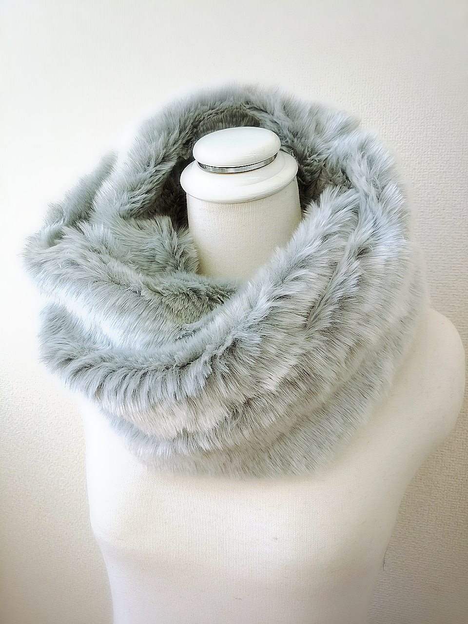 極上ファー☆スヌード☆ライトグレー