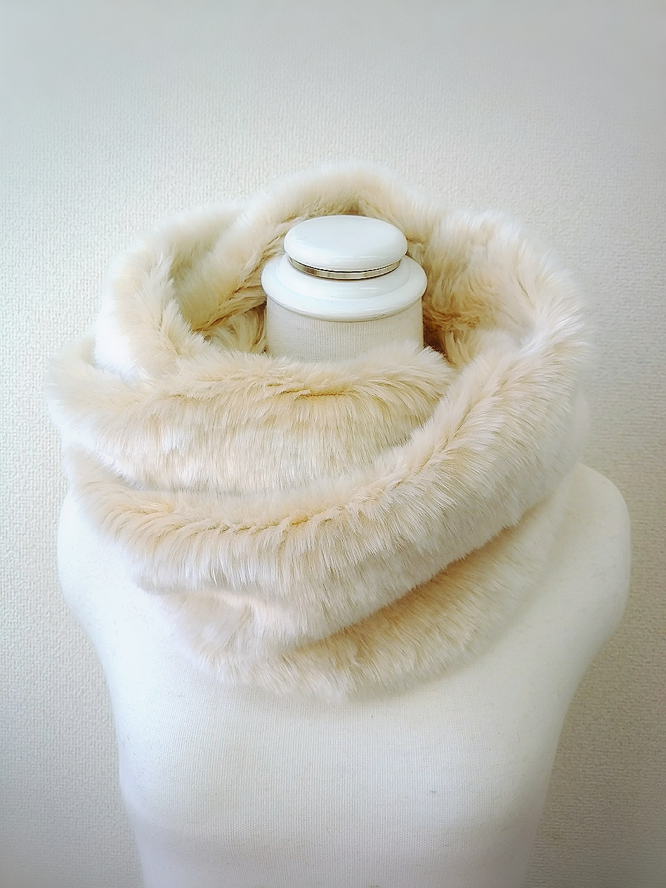 極上ファー☆スヌード☆ベージュ