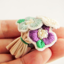 【受注生産】flower bouquet brooch 005 3枚目の画像