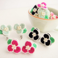 【受注生産】flower pairs pierce 002 1枚目の画像