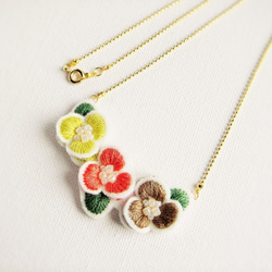 【受注生産】flower connect necklace 003 2枚目の画像