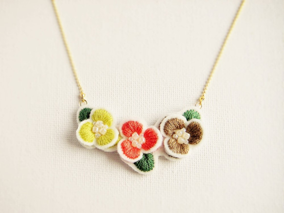 【受注生産】flower connect necklace 003 3枚目の画像