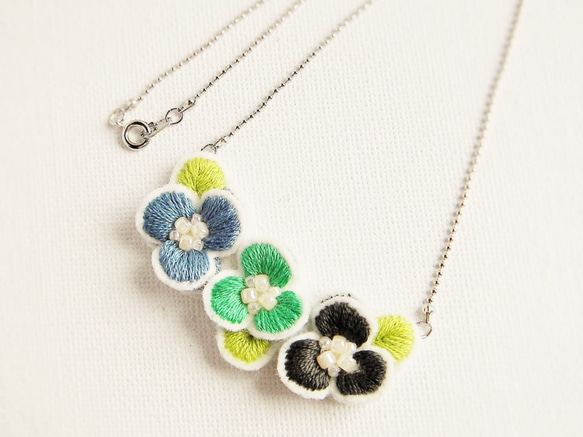 【受注生産】flower connect necklace 004 2枚目の画像