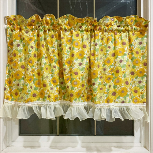 オーダー カフェカーテン 北欧 スワッグ柄