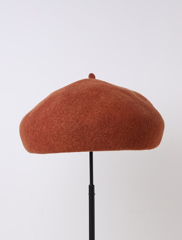 草木染めのベレー帽－紅樺 2枚目の画像