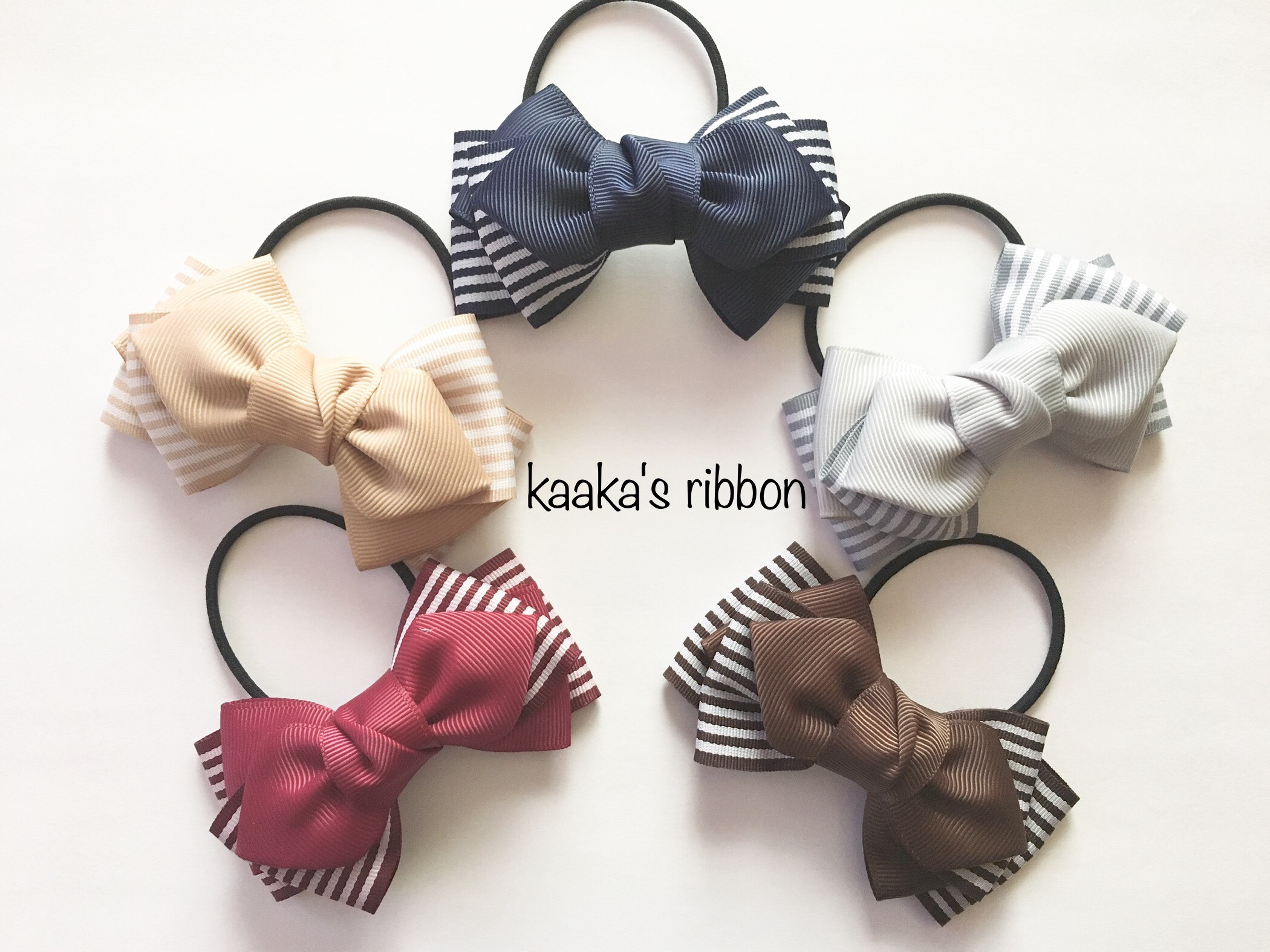 【232】 ハンドメイド　リボン　ヘアゴム 【232】 ハンドメイド　リボン　ヘアゴム