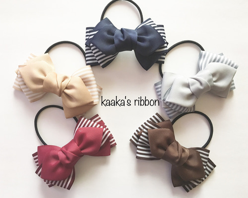 売約済☆ボリュームリボンのヘアゴム 売約済☆ボリュームリボンのヘアゴム