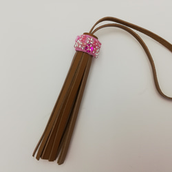 『桜ハンドメイド2019』バンブー持ち手のグラニーバッグ　さくら色 9枚目の画像