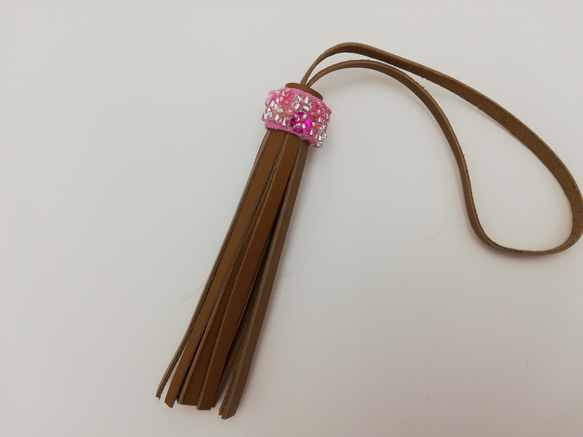 『桜ハンドメイド2019』バンブー持ち手のグラニーバッグ　さくら色 9枚目の画像