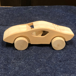 爺の木のおもちゃ、コロコロくるま、スポーツカー2 2枚目の画像