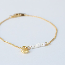 shell ＆ shell　bracelet 3枚目の画像