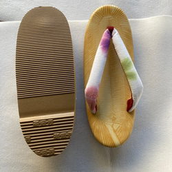 職人手作りEVA草履名古屋伝統工芸有松手絞りソフト鼻緒 4枚目の画像