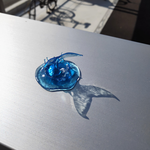 クジラ 水しぶき 立体・オブジェ 柴Labo 通販 12245228｜Creema