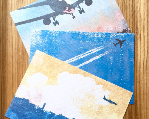 飛行機の絵はがき ポストカード 全日空 ANA 飛行機の葉書 - メルカリ