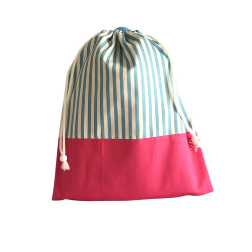 ピンク×ストライプ　入園入学3点セット　女の子　ハンドメイド ピンク×ストライプ 入園入学3点セット 女の子 ハンドメイド 入園