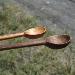 木製スプーン　豆匙　１６．５ｃｍ　ウォルナット 3枚目の画像