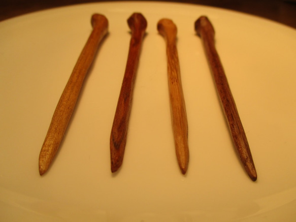 ４種類の木の菓子楊枝　 3枚目の画像