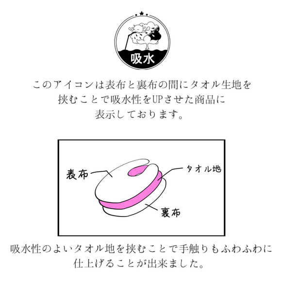 【再販】フリルスタイ✳︎立体刺繍の紫陽花✳︎オーガニックコットン使用 7枚目の画像