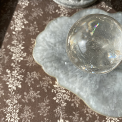 レインボー　レムリアンシードクォーツ スフィア 4A+++ レインボー入り 38mm/ 家のお守り 水晶 丸玉 天然石 6枚目の画像