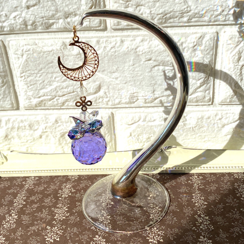 SWAROVSKI ✩.*˚バイオレット置き型サンキャッチャー 【公式通販】
