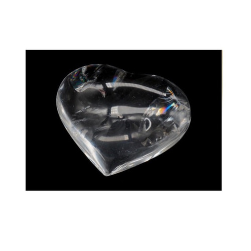 レムリアン ハート型 レインボー ブラジル バイーア州 セントセ産 GOLD STONE レムリアンシード 水晶 ポイント 原石 ブラジル