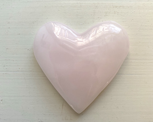 レアピンクカルサイト ハート タンブル 天然石 原石 インテリア ピンク
