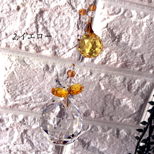 aphrodite ✩.*˚確認ページ　ボルドー40㎜サンキャッチャー 月と星のサンキャッチャー（ベルトップ型）① | etoile-irisee