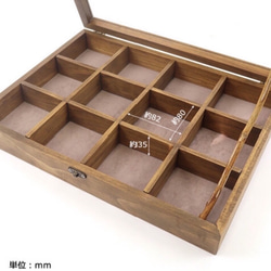 配件盒 [木質] L 尺寸/展示盒玻璃盒配件盒珠寶盒 第4張的照片