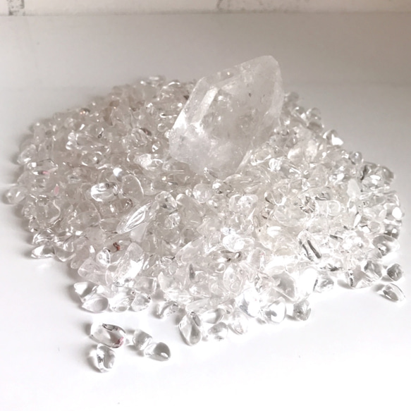 浄化セット 水晶さざれ /天然石の浄化 ガラスポット さざれ 水晶  パワーストーン エネルギーチャージ 4枚目の画像