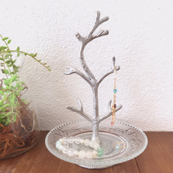 アクセサリー スタンド グラス ツリー オブジェ / ディスプレイ