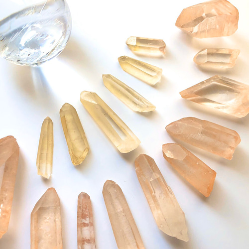 レア ピンク レムリアンシードクォーツ ⑤ ポイント 家のお守り 水晶