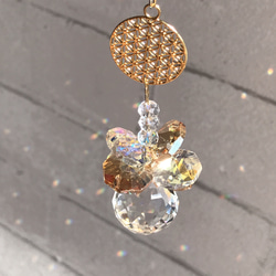 《豐沛的流入》生命之花鏈Suncatcher Mini 20mm金色免疫激活 第1張的照片