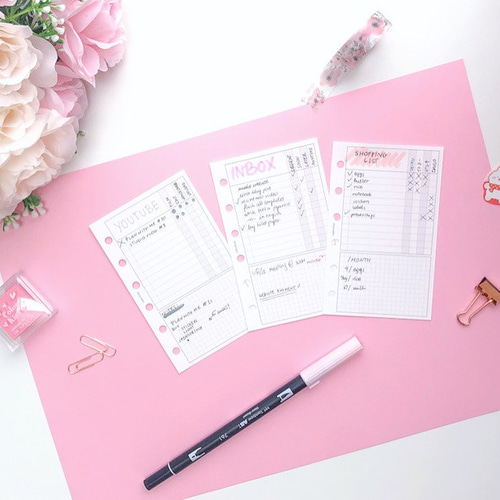 007-M5～A5》 インボックス inbox to do リスト システム手帳リフィル