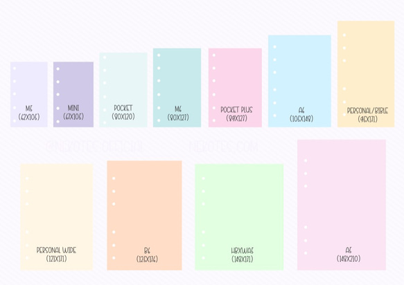 《014-M5～A5》 PROJECT PLANNER プロジェクト管理 システム手帳リフィル 9枚目の画像