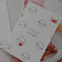 ICHIGOプロジェクト　ポストカード＆いちごバッチセットD 2枚目の画像