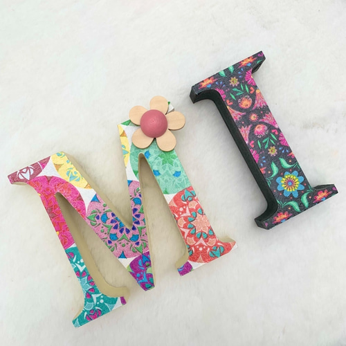 アルファベット デコパージュ マリメッコ アルファベット デコパージュ マリメッコ