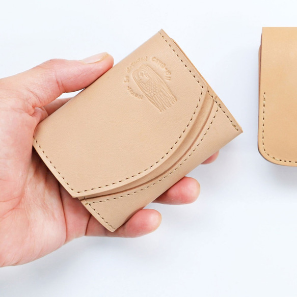 小さいふ。ペケーニョ 栃木レザー素-su-シリーズ「アマビエ」素上げ  