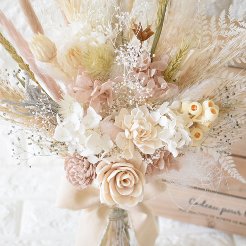 ニュアンスカラー ドライフラワー ブーケ スワッグ 5 ドライフラワー  