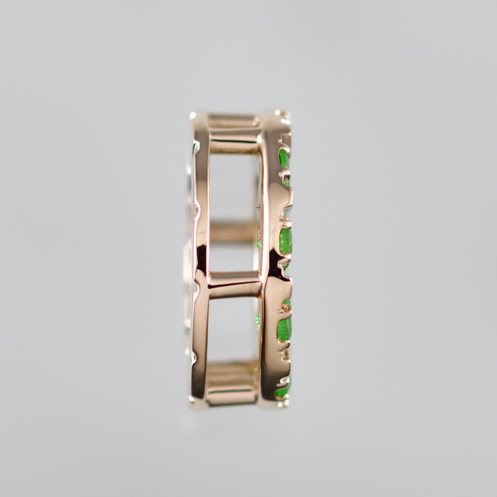 K10YG　グリーンガーネット　ペンダントトップ