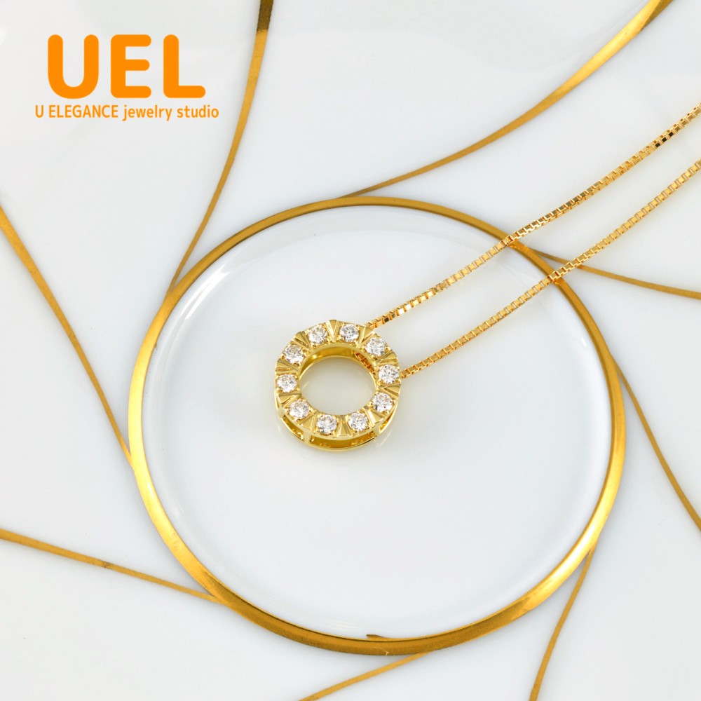 K18YG　ダイヤモンド　ペンダントトップ