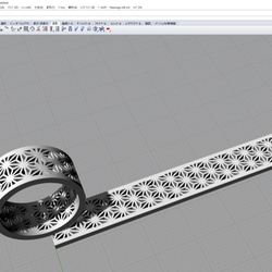 麻の葉のリング　日本伝統の格子文様　和柄　シルバーリング　3D-CADデザイン 5枚目の画像