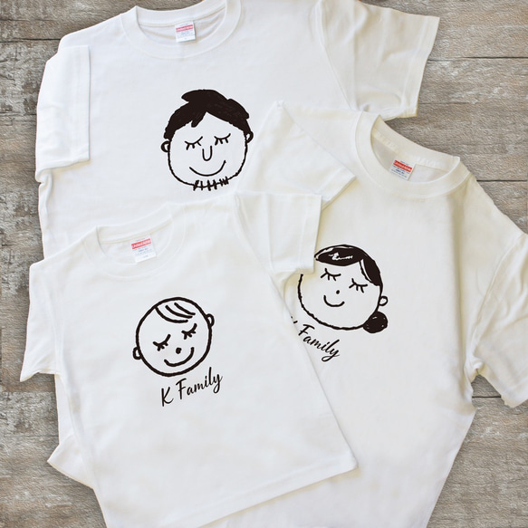 OYAKO Tシャツ 家族お揃いで思い出作りませんか？ パパ・ママ・kids 3枚セット販売！プリントＴシャツ 名 1枚目の画像