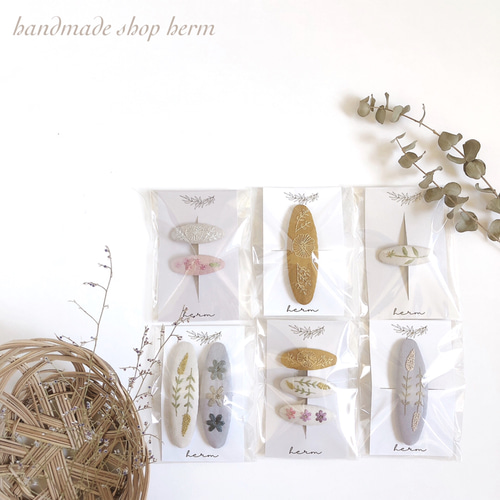 ◉オリジナル刺繍 パッチンピン◉（7㎝） 雑貨・その他 handmade shop 